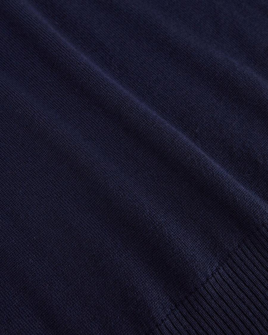Scaglione MOCK N.RAGLAN SEAMLESS MERINO NAVY Vendita Calda