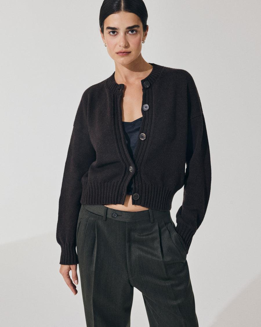Scaglione REBECCA SOFT HYBRID CASHMERE EBANO Italy