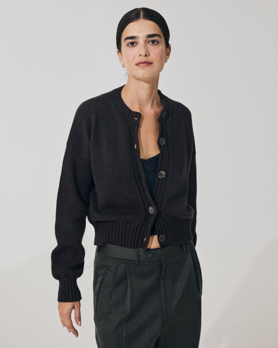 Scaglione REBECCA SOFT HYBRID CASHMERE EBANO Italy