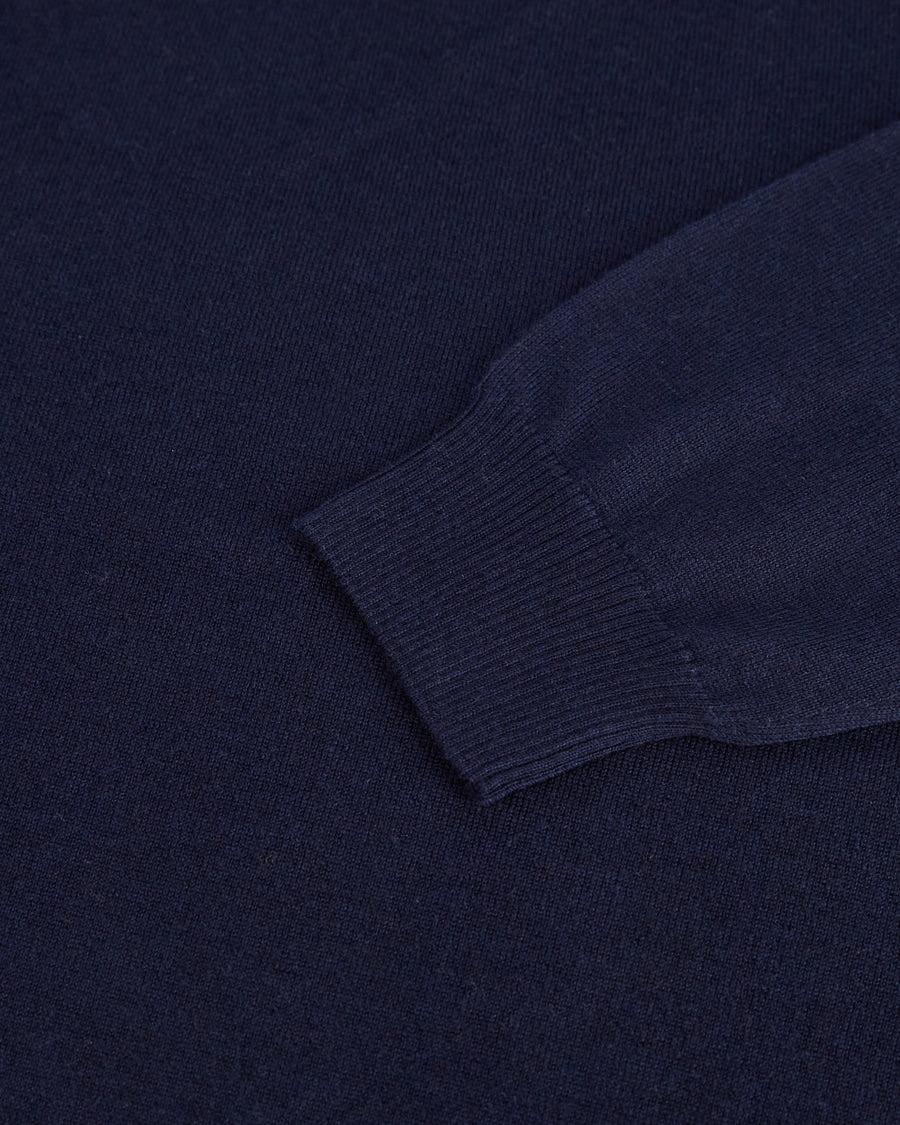 Scaglione ROUND NECK CASH-SILK NAVY Sottocosto
