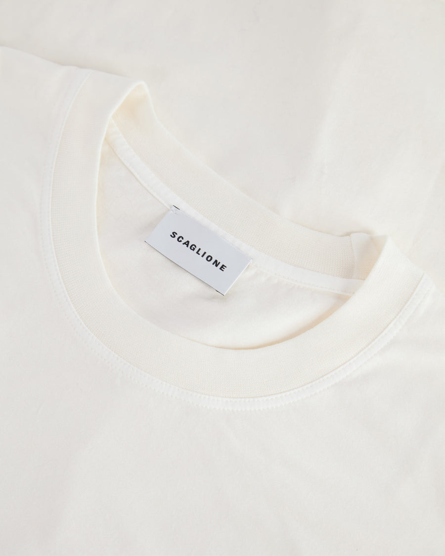 Scaglione T-SHIRT OVER J.COT MILK Saldi