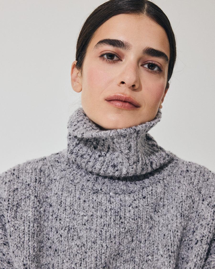 Scaglione MAXI PULL CASHMERE MULINE' GREY Nuova