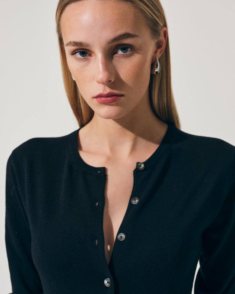 Scaglione REBECCA SLIM KASHSILK BLACK Convenienza