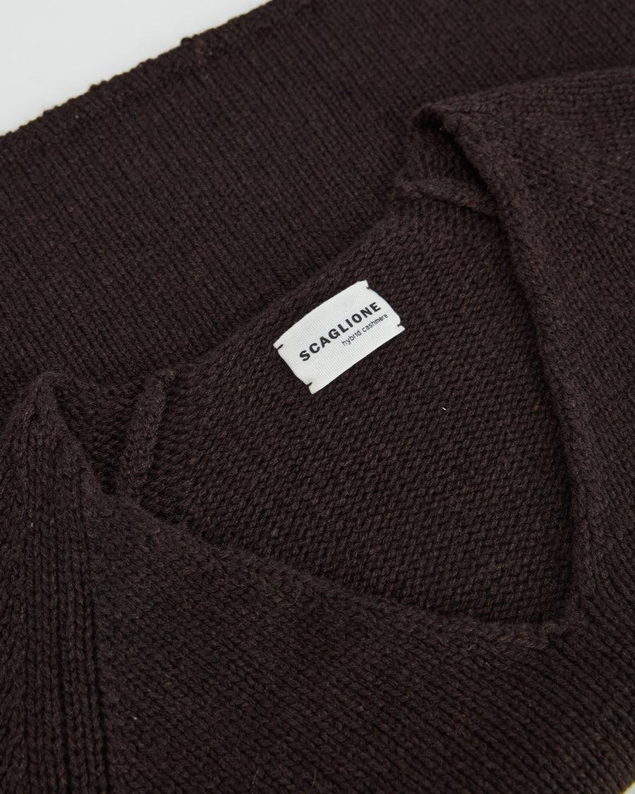 Scaglione V NECK SUPER SOFT EBANO Shopping Online