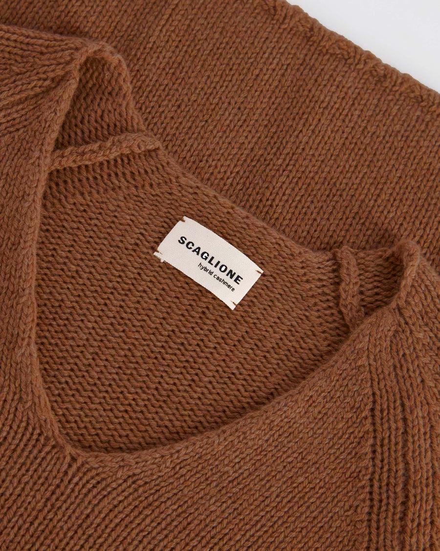 Scaglione V NECK SUPER SOFT RHUM Affare Del Giorno