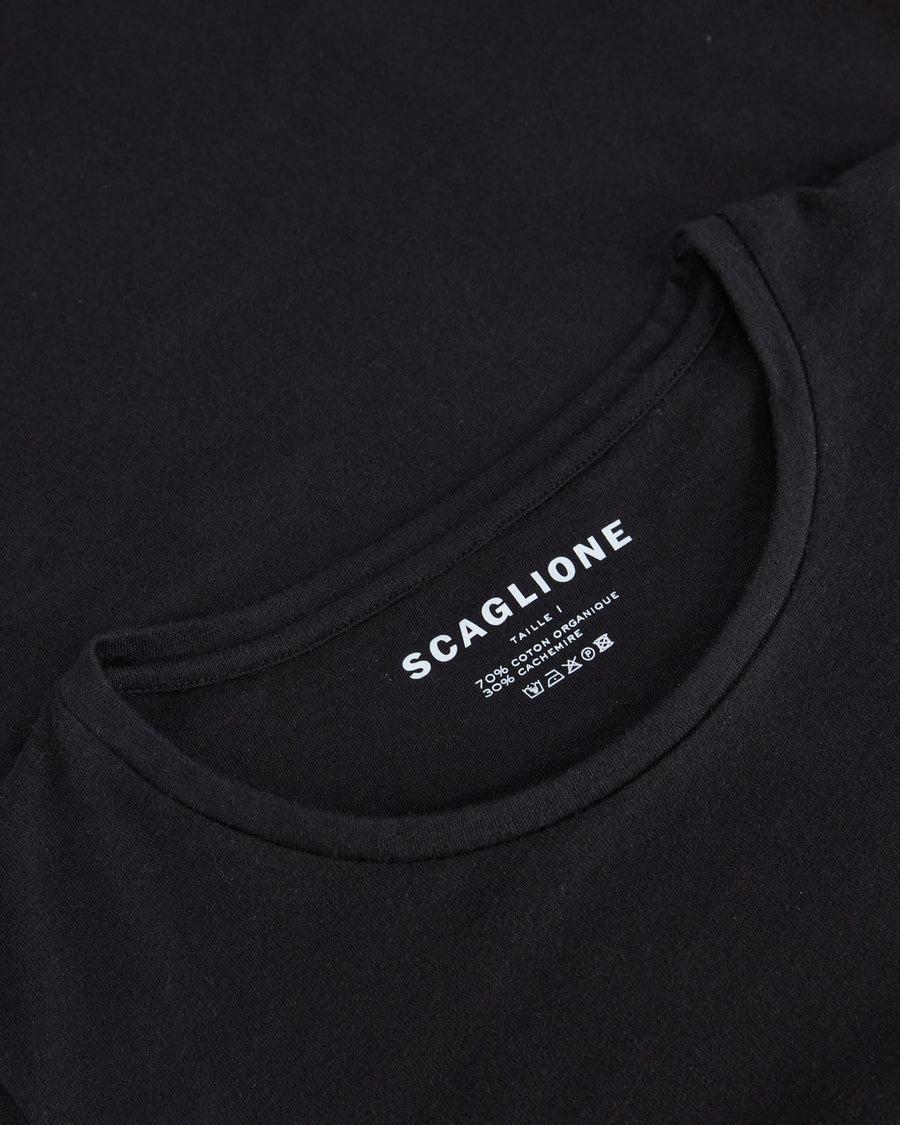 Scaglione ROUNDNECK BASIC CASH/COT NERO Saldi Di Fabbrica