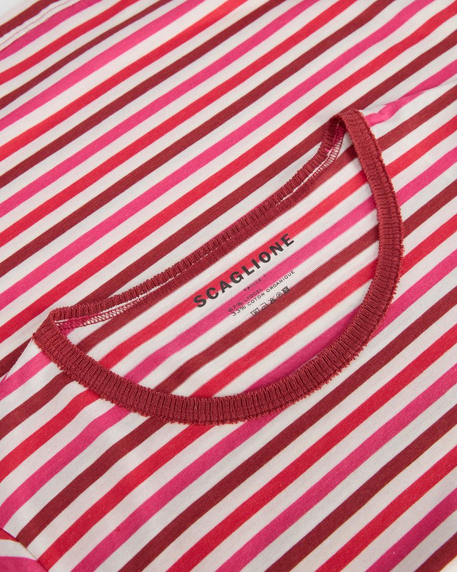 Scaglione ROUNDNECK RIGA MULTICOLOR ROSSO In Saldo