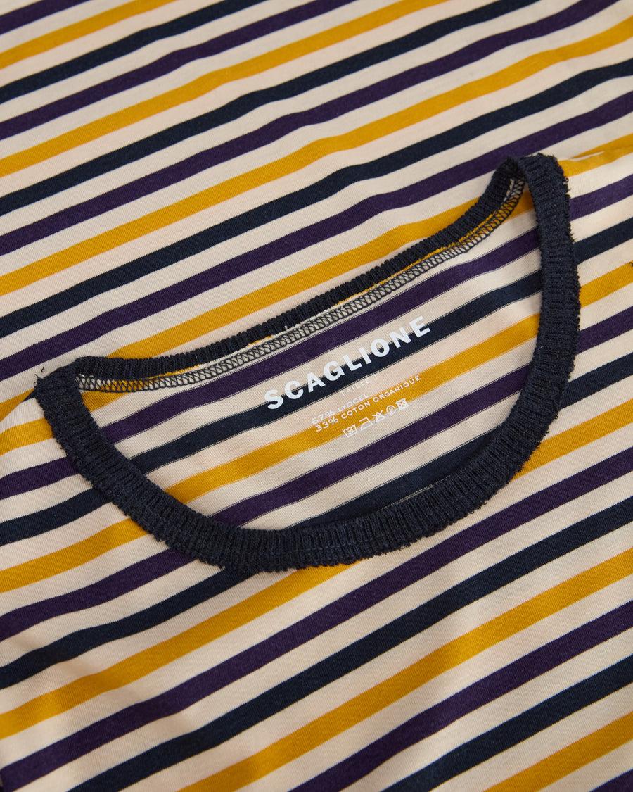 Scaglione ROUNDNECK RIGA MULTICOLOR GIALLO Moda