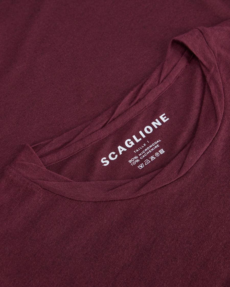 Scaglione ROUNDNECK ULTRALIGHT MICROMODAL PRUNE Nuovo