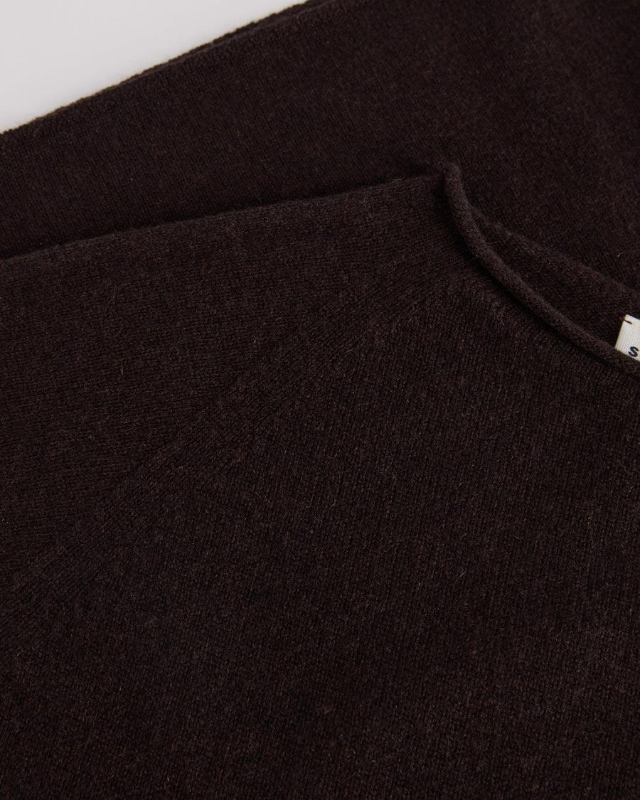 Scaglione ROUND NECK RAGLAN SEAMLESS HYBRID CASHMERE EBANO Soddisfazione Garantita