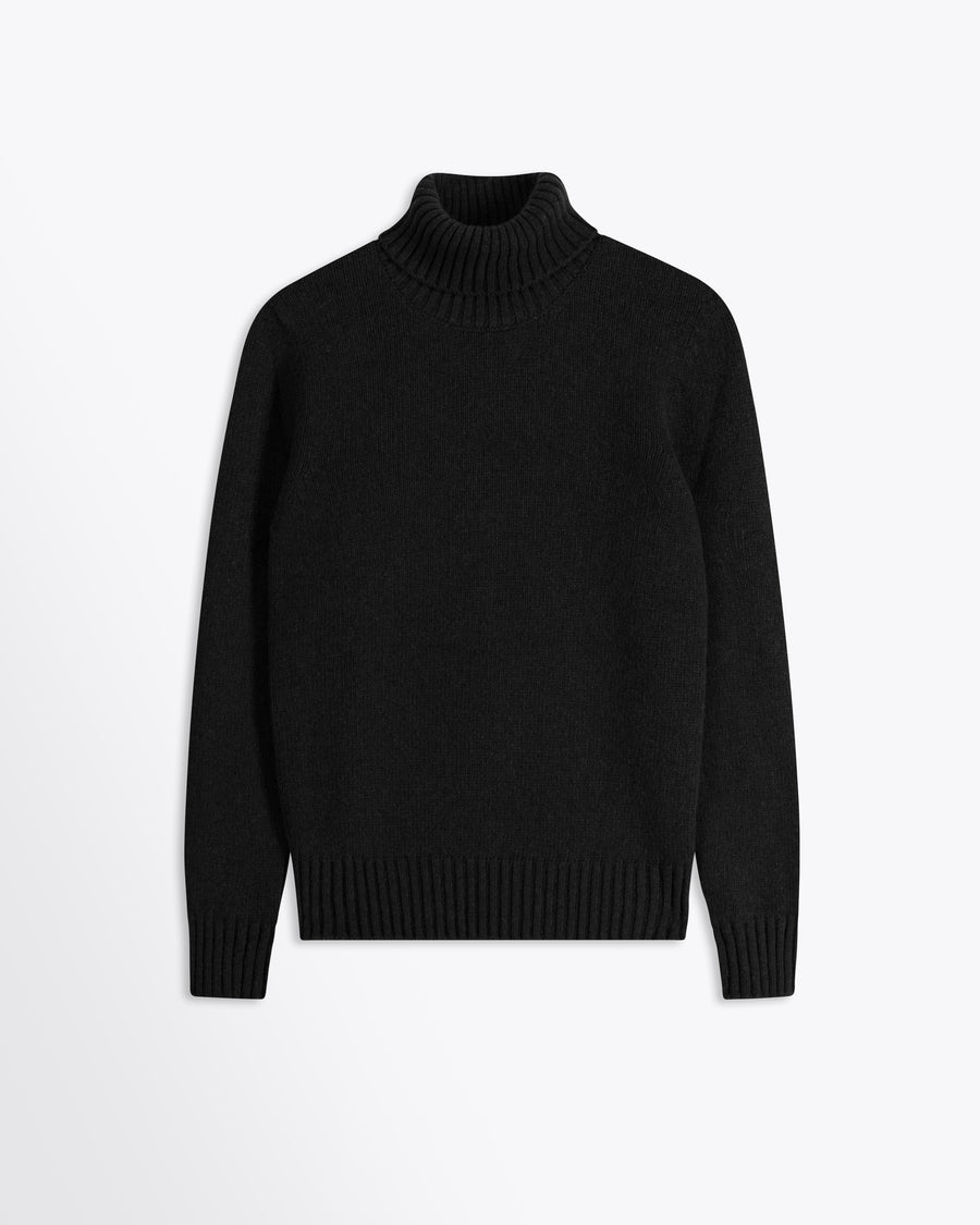 Scaglione TURTLE NECK SOFT HYBRID CASHMERE BLACK Offerta settimanale