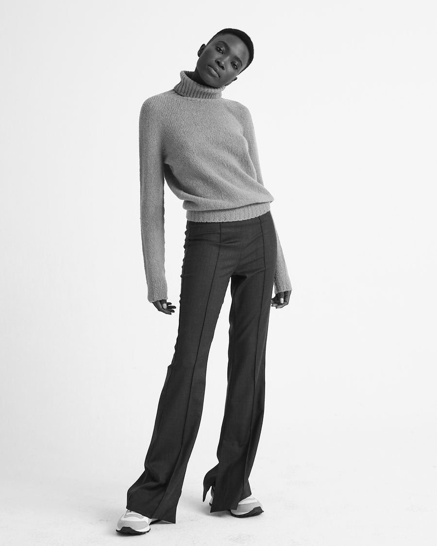Scaglione TURTLE NECK SEAMLESS PUFFED LTGREY Novità