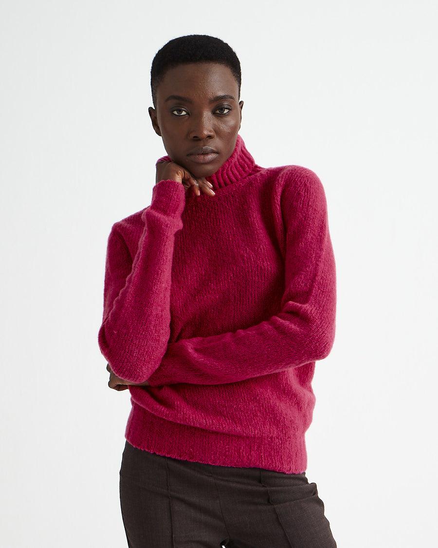 Scaglione TURTLE NECK SEAMLESS PUFFED DAHLIA Presa