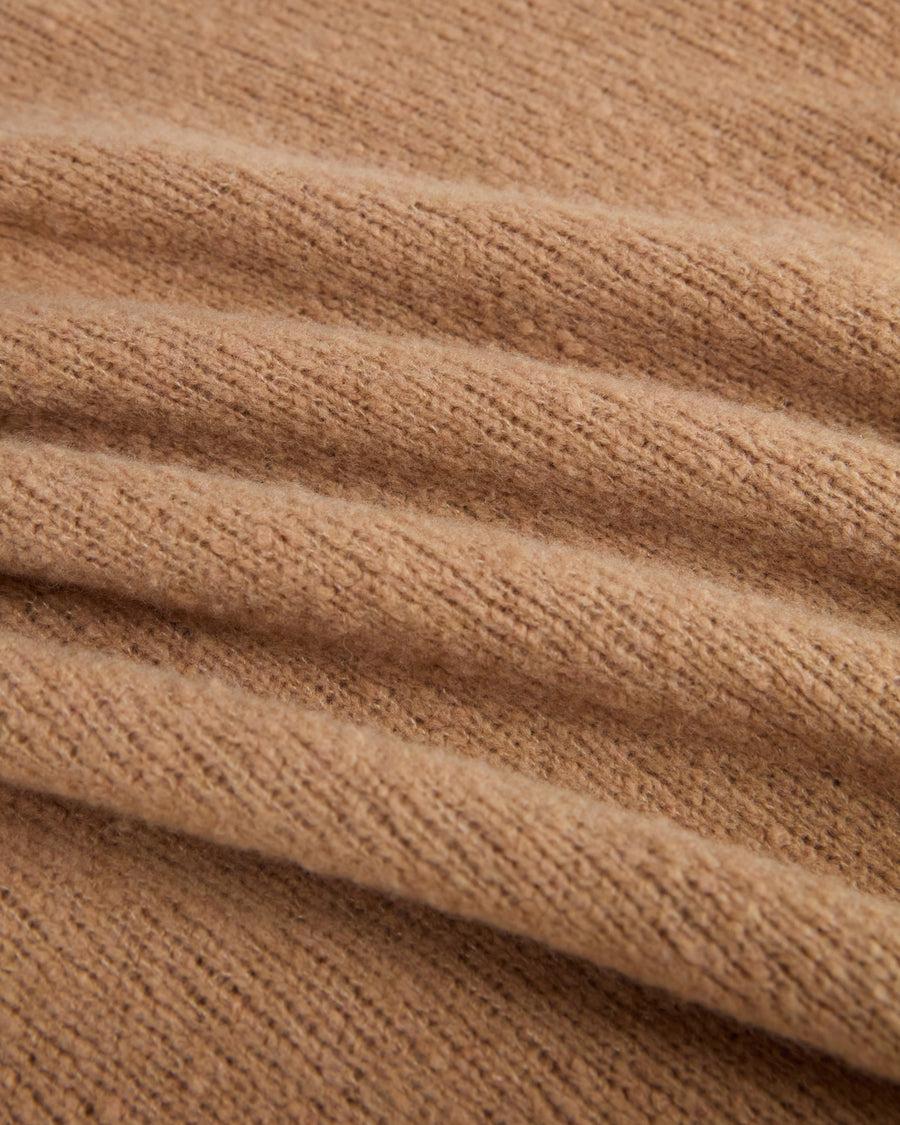 Scaglione TURTLE NECK OVER PUFFED CASHMERE CAMEL In Vendita