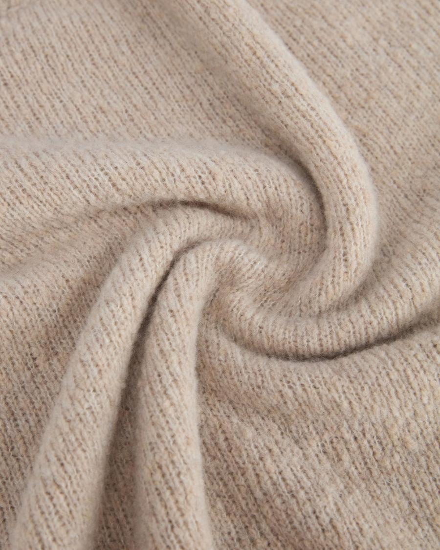 Scaglione ROUND NECK OVER PUFFED CASHMERE BEIGE Saldi