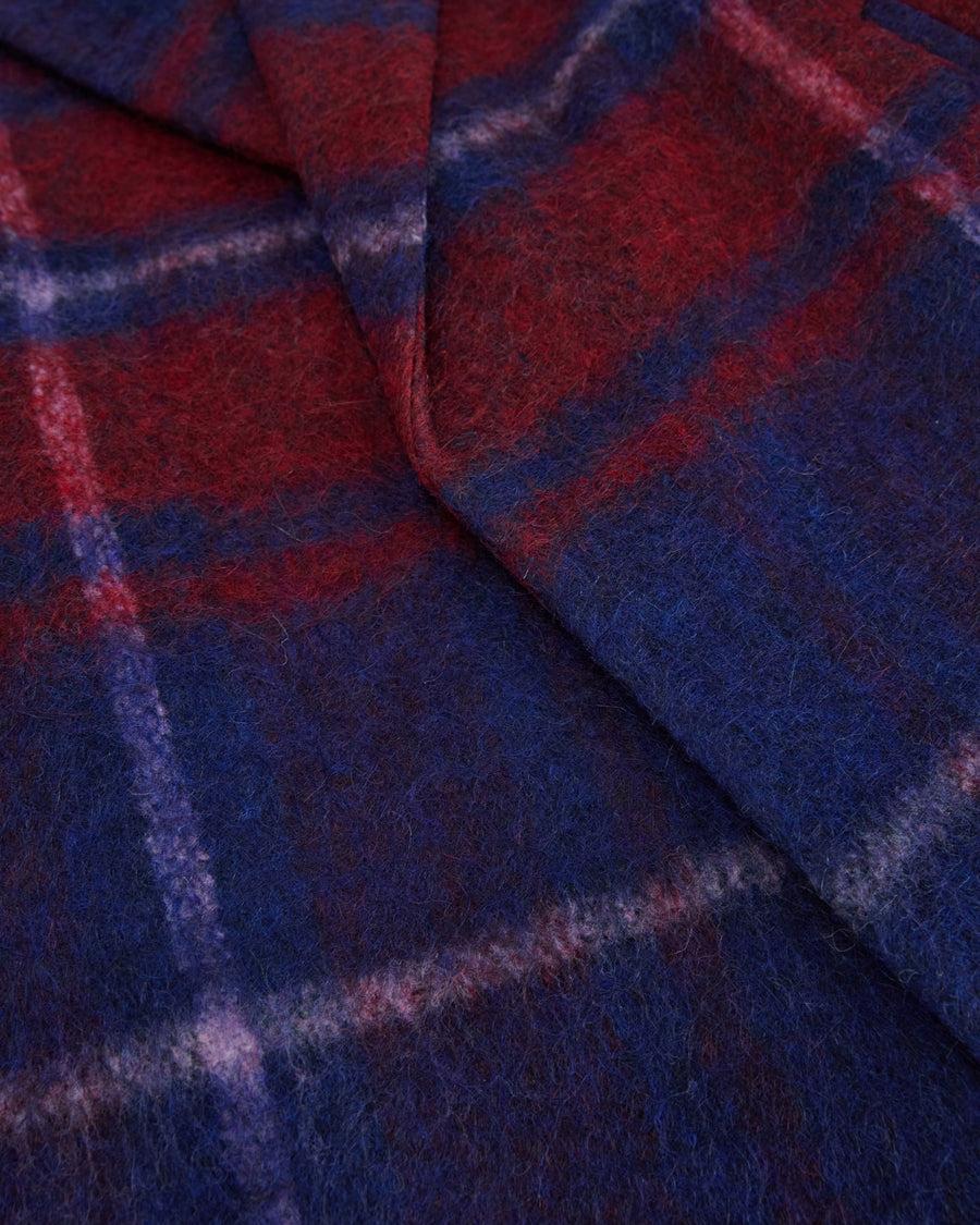 Scaglione COAT MAXI CHECK BORDEAUX 2025