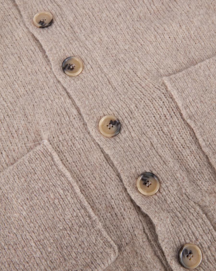 Scaglione CARDIGAN SCIALLE PUFFED CASHMERE CASHMERE BEIGE Negozi Online