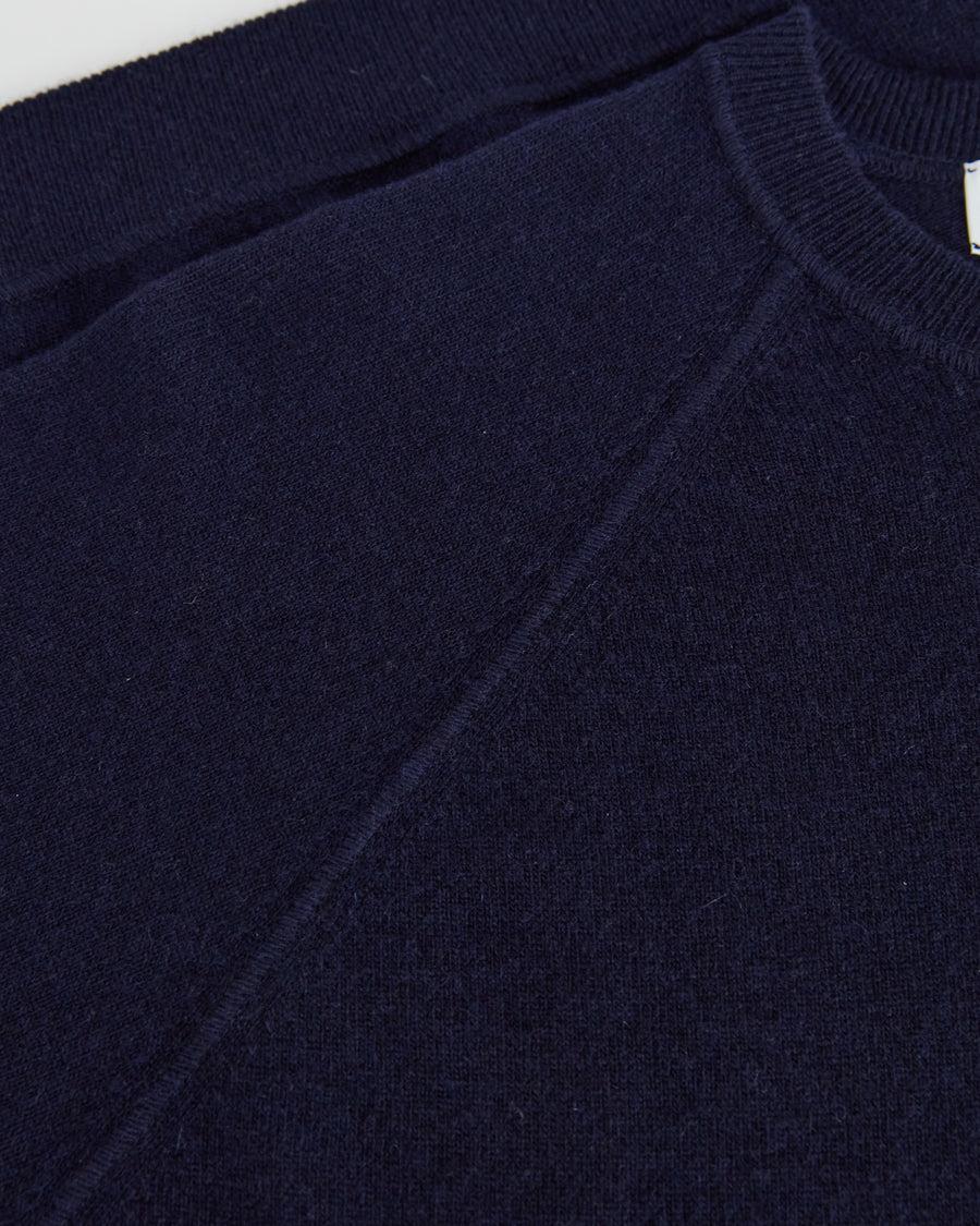 Scaglione ROUND NECK RAGLAN MIX CASH NAVY Presa