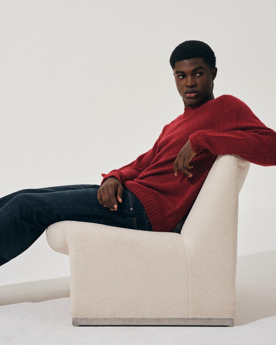 Scaglione ROUND NECK SEAMLESS MARTELLO MERLOT In Vendita