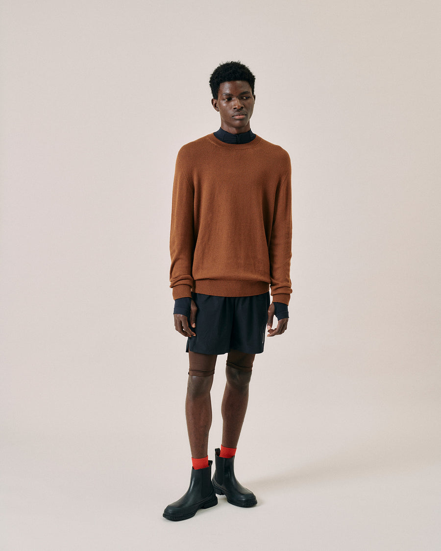 Scaglione ROUND NECK SEAMLESS MERINO RHUM Vendite Flash