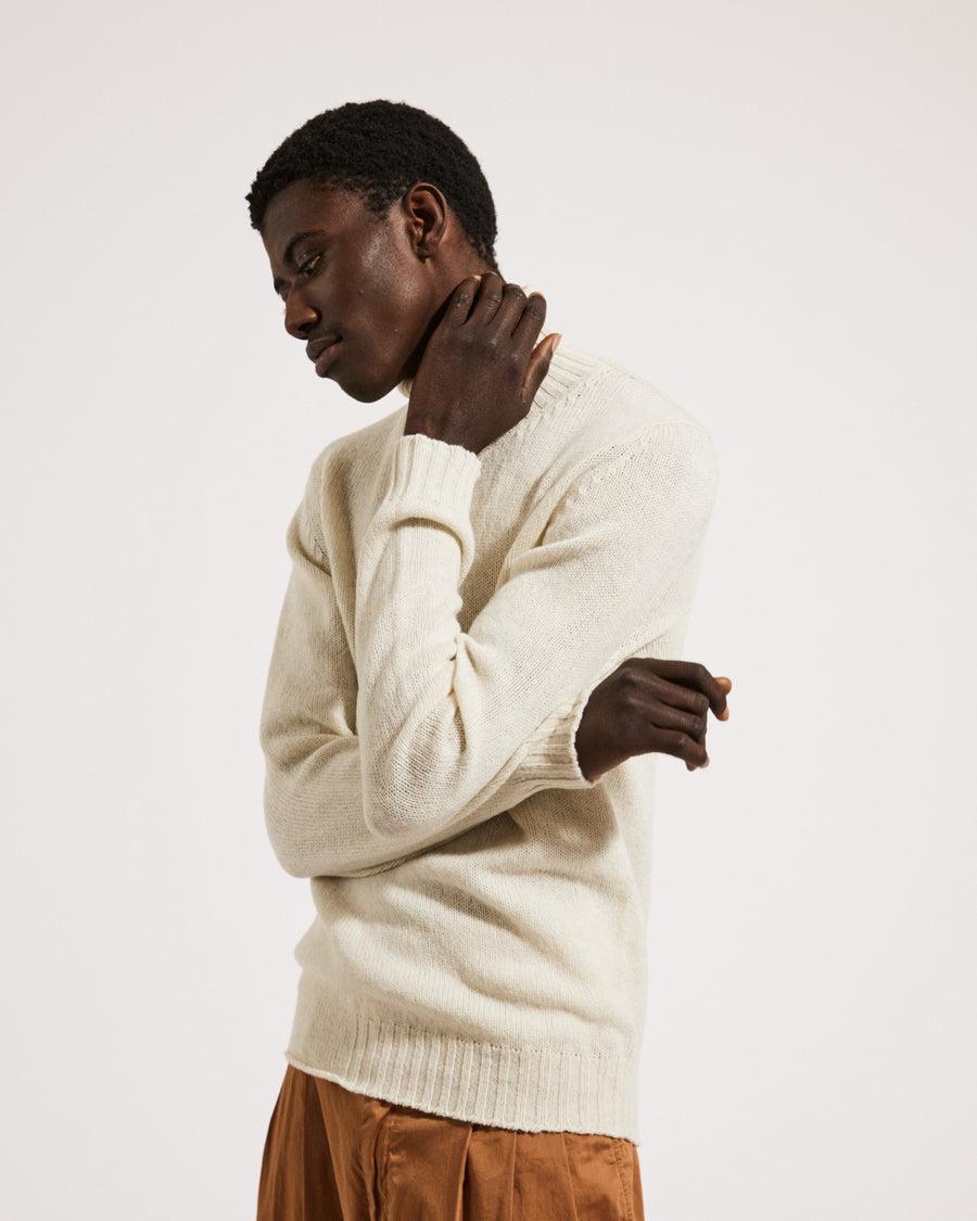 Scaglione TURTLE NECK SEAMLESS SOFTWOOL MILK Prezzo Ridotto