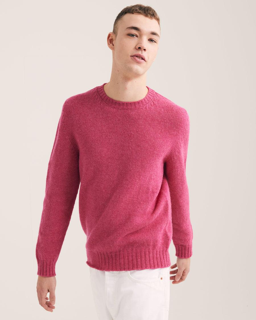 Scaglione ROUND NECK SEAMLESS SOFTWOOL PINK Presa