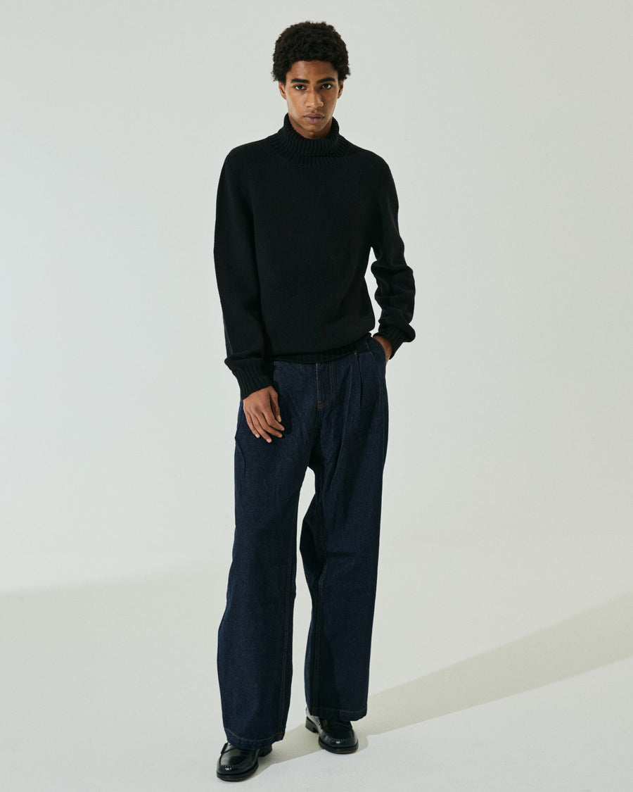 Scaglione TURTLE NECK SOFT HYBRD CASHMERE BLACK Online