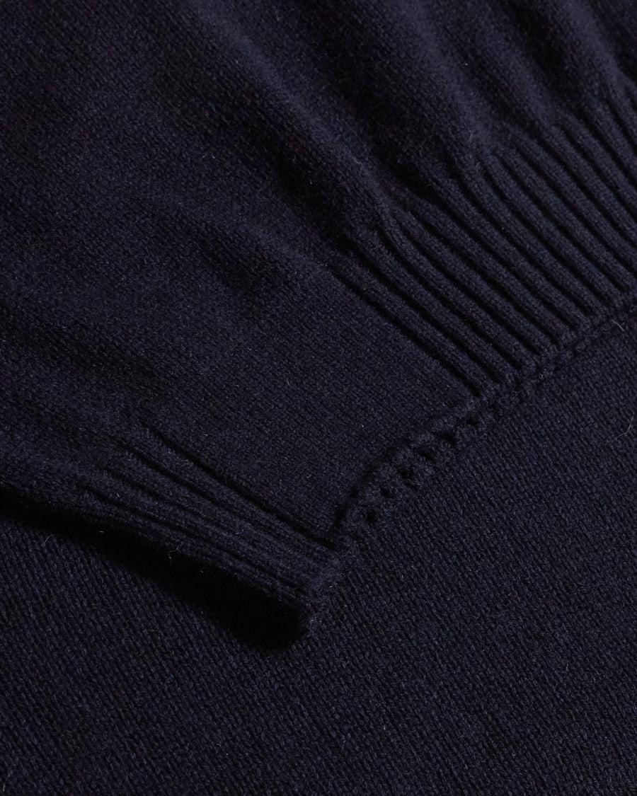 Scaglione ROUND NECK SOFT HYBRD CASHMERE NAVY In Vendita