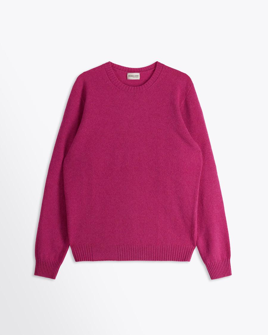 Scaglione ROUND NECK SEAMLESS HYBRD CASHMERE DAHLIA Nuovo