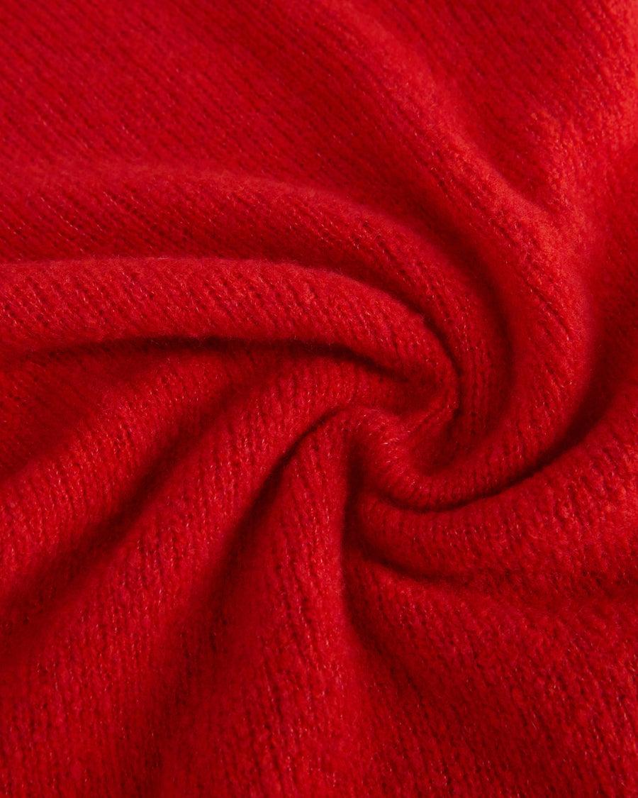 Scaglione TURTLE NECK SLIM PUFFED CASHMERE SCARLET Prezzo Ridotto