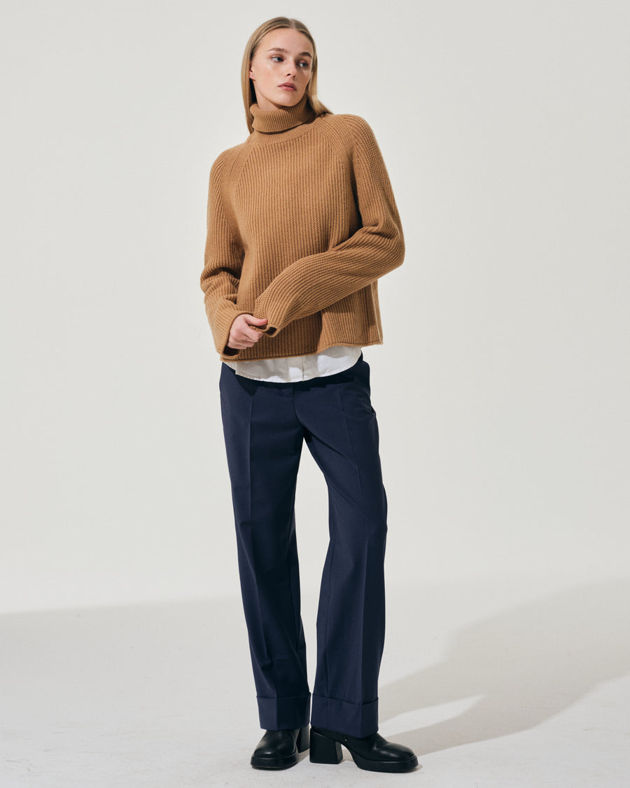 Scaglione ROUND NECK RAGLAN FISHERMAN CARAMEL Novità