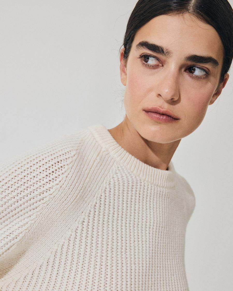 Scaglione ROUND NECK RAGLAN FISHERMAN MILK Offerta