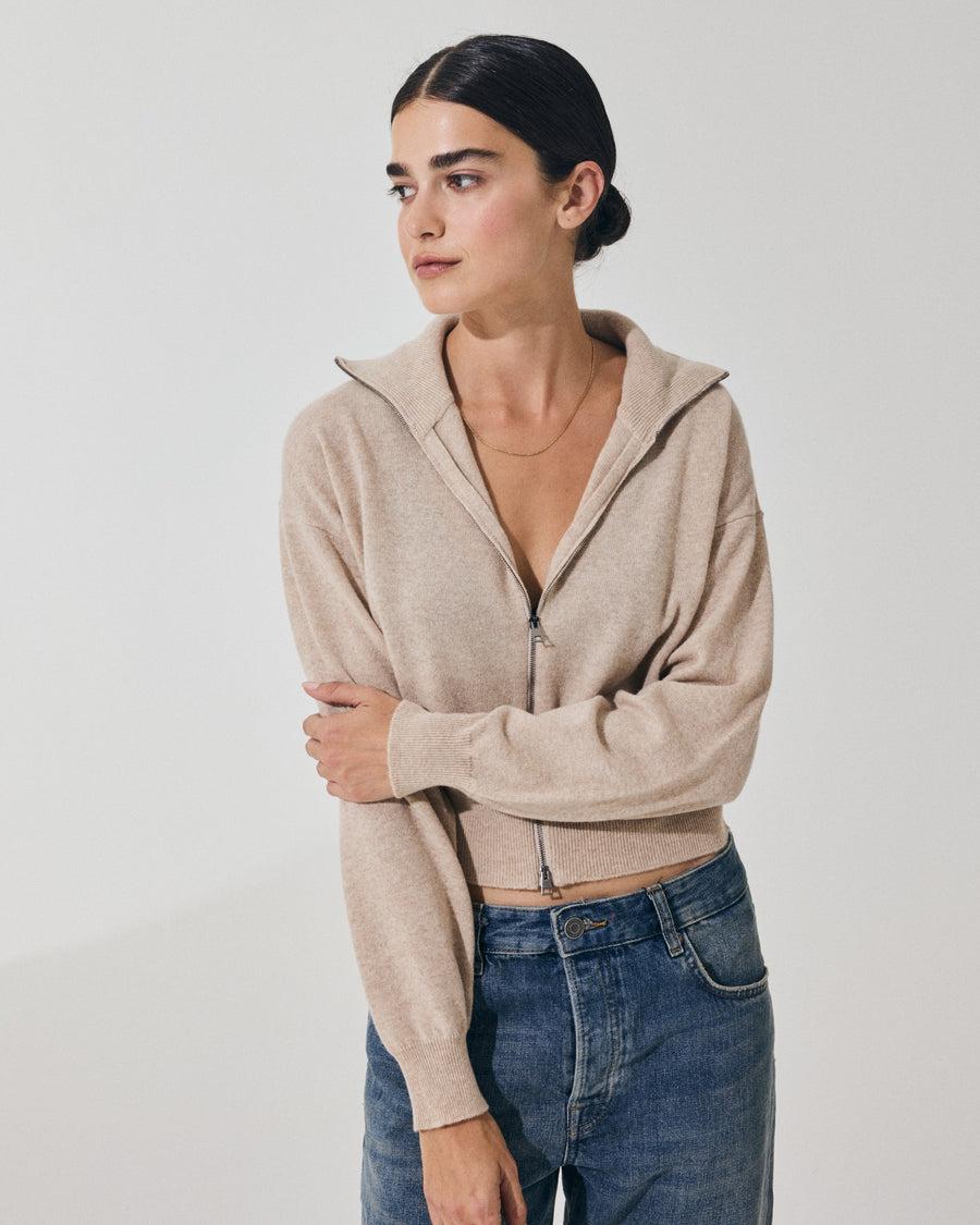 Scaglione BOMBER ZIP CASH BLEND SAND Online