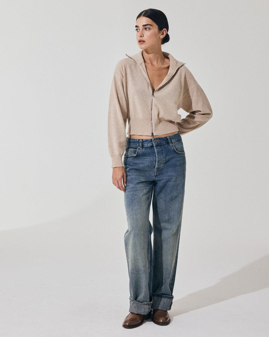 Scaglione BOMBER ZIP CASH BLEND SAND Online