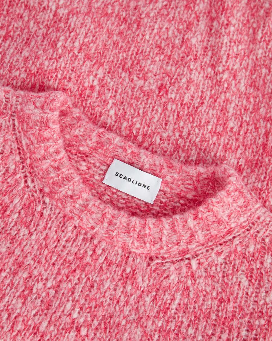 Scaglione ROUND NECK OVER MOULINE' MAGENTA I Più Venduti