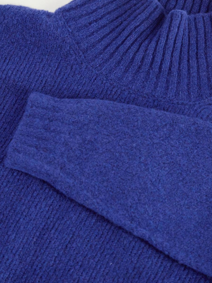 Scaglione TURTLE NECK OVER PUFFED CASHMERE ROYAL Italy