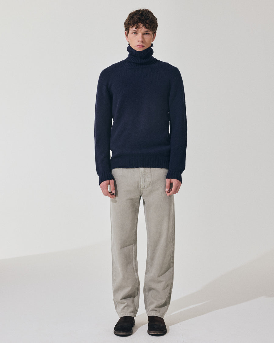 Scaglione TURTLE NECK SEAMLESS SOFTWOOL DKNAVY Soddisfazione Garantita