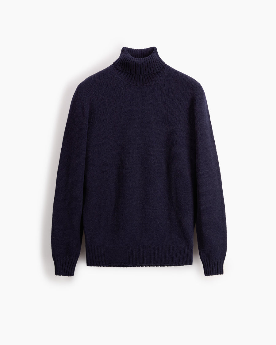 Scaglione TURTLE NECK SEAMLESS SOFTWOOL DKNAVY Soddisfazione Garantita