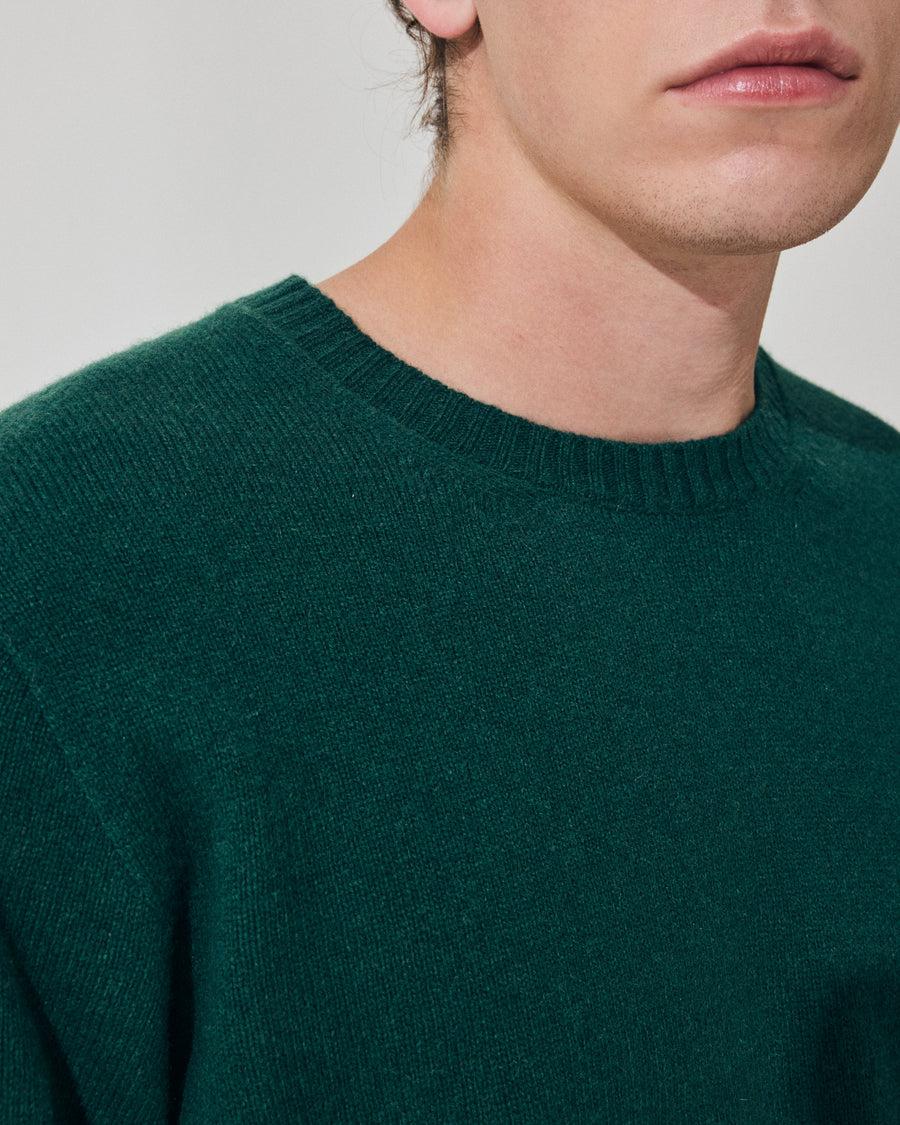 Scaglione ROUND NECK SEAMLESS HYBRD CASHMERE FOREST Saldi