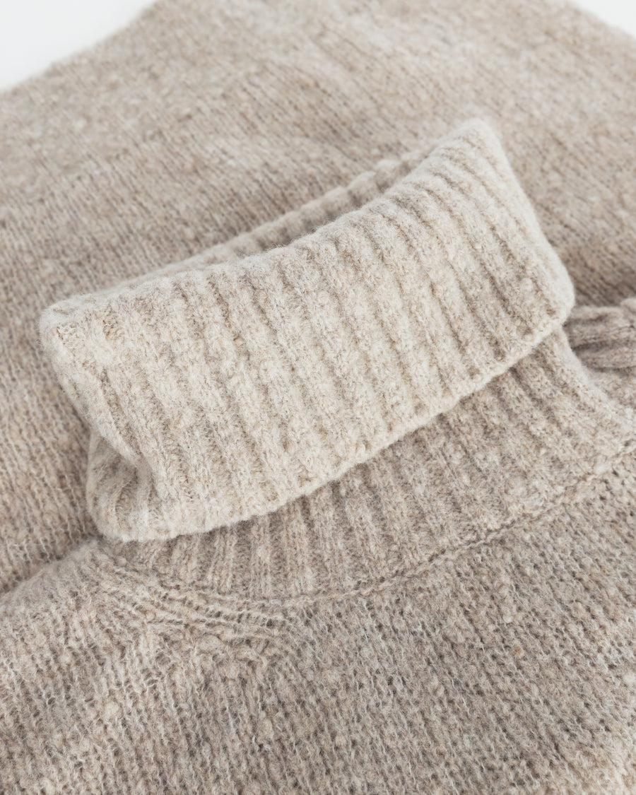 Scaglione TURTLE NECK SEAMLESS PUFFED CASHMERE CASHMERE BEIGE I Più Venduti