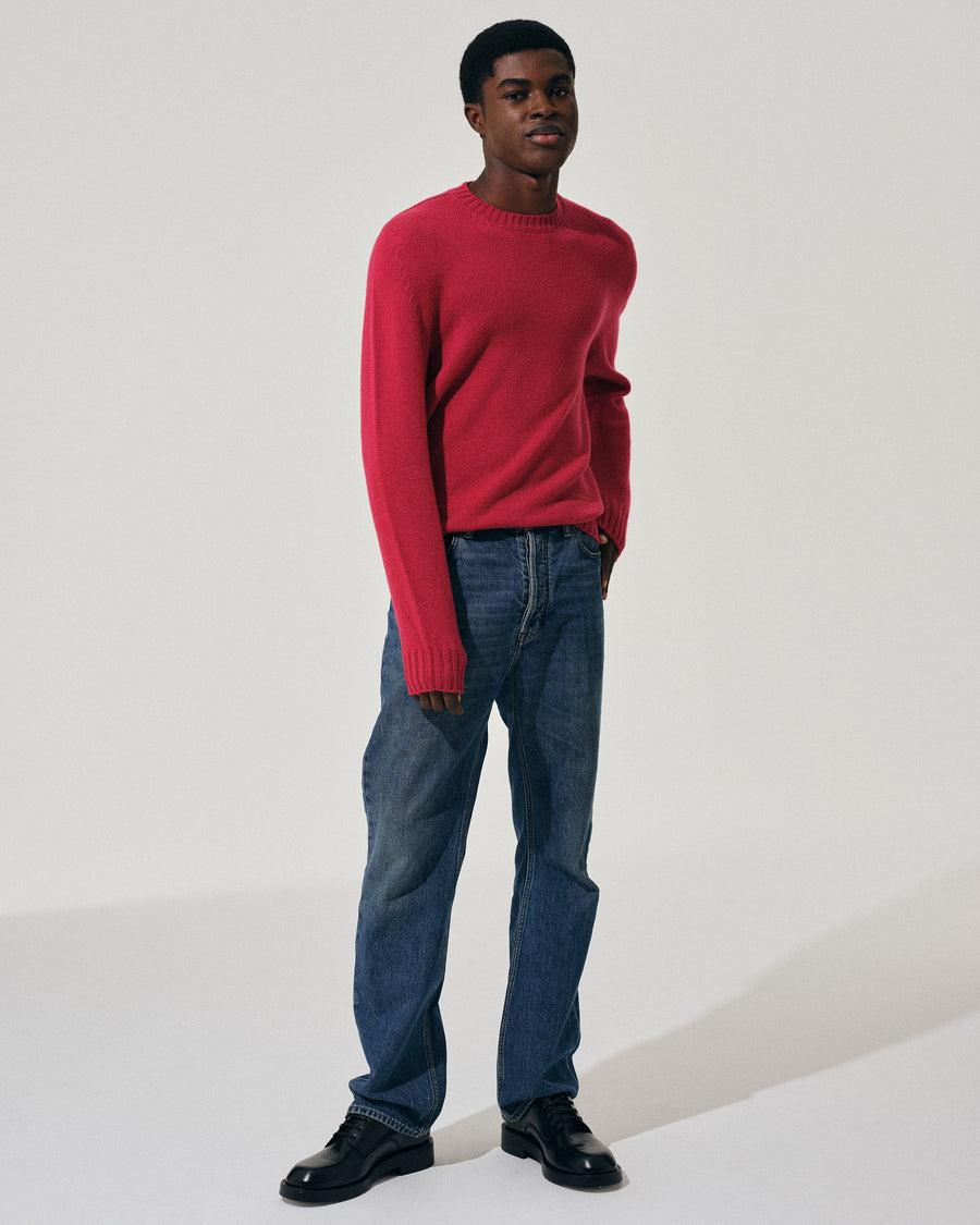 Scaglione ROUND NECK SOFT HYBRD CASHMERE MAGENTA Spedizione gratuita