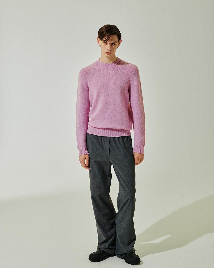 Scaglione ROUNDNECK SEAMLESS SOFTWOOL ROSA Grande vendita
