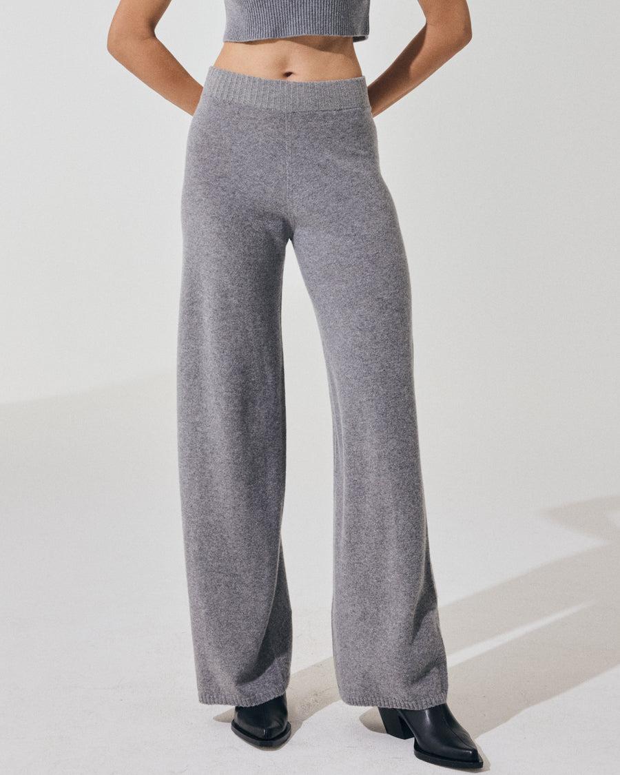 Scaglione PANTS WIDE SEAMLESS GREY Vendite stagionali