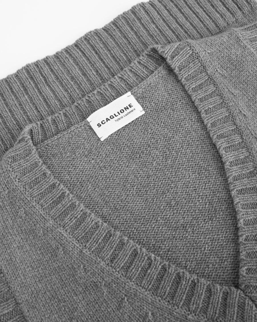 Scaglione GILET SOFT HYBRID CASHMERE GREY Offerte esclusive