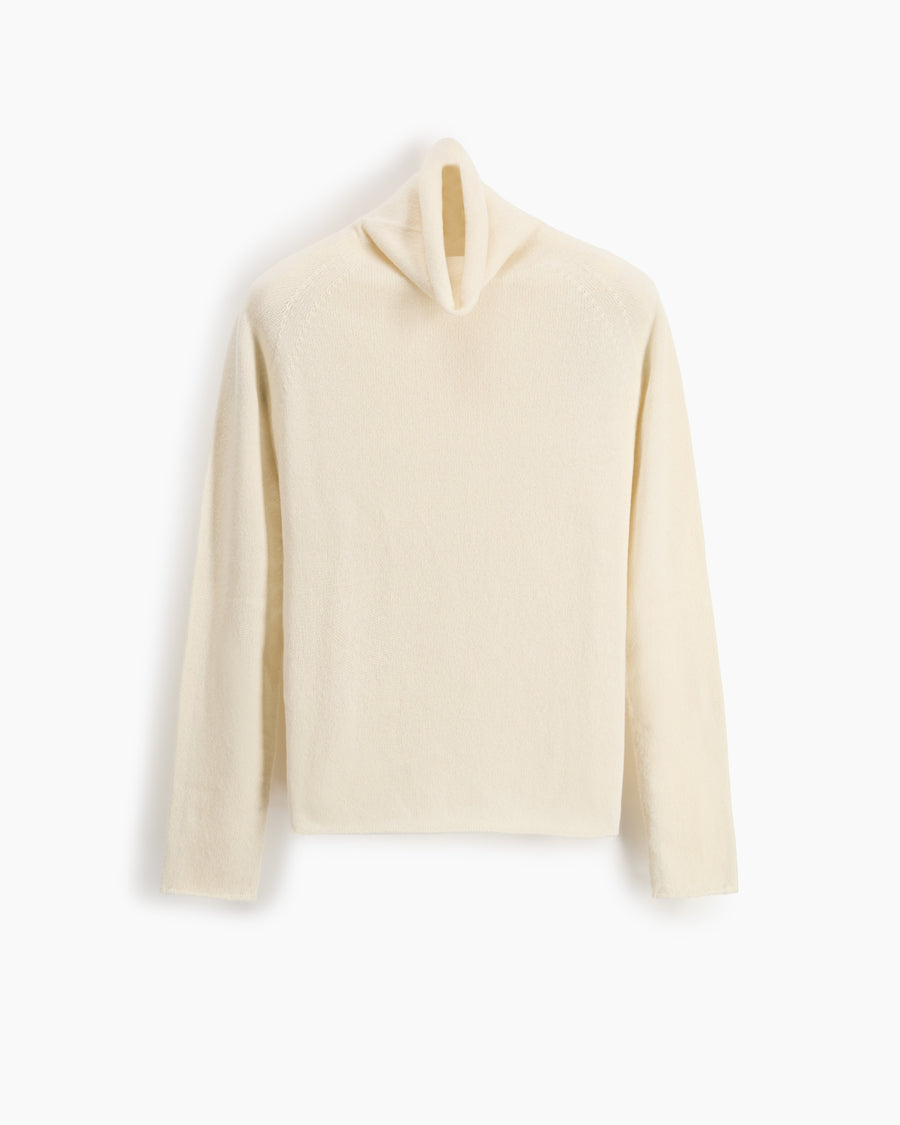 Scaglione TURTLE NECK RAGLAN SEAMLESS HYBRID CASHMERE MILK Offerte stagionali