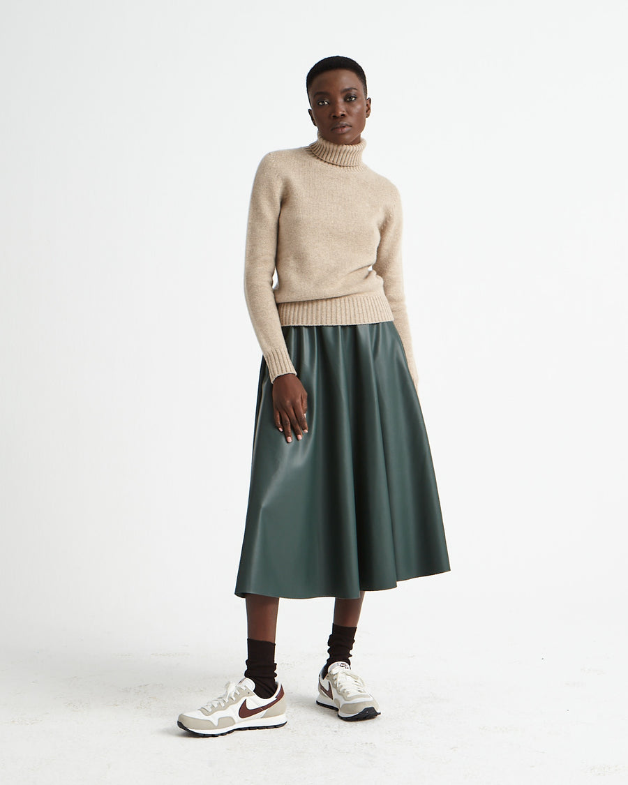 Scaglione TURTLE NECK SOFT HYBRID CASHMERE SAND Enormi risparmi