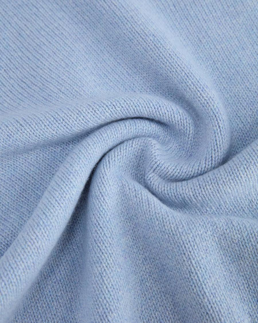 Scaglione ROUND NECK SOFT HYBRID CASHMERE CELESTE Prezzo basso