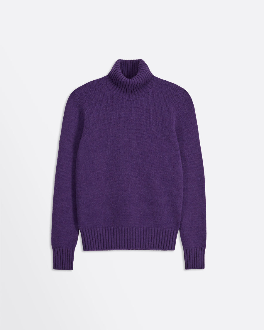 Scaglione TURTLE NECK SOFT HYBRID CASHMERE PURPLE Ultimi due giorni