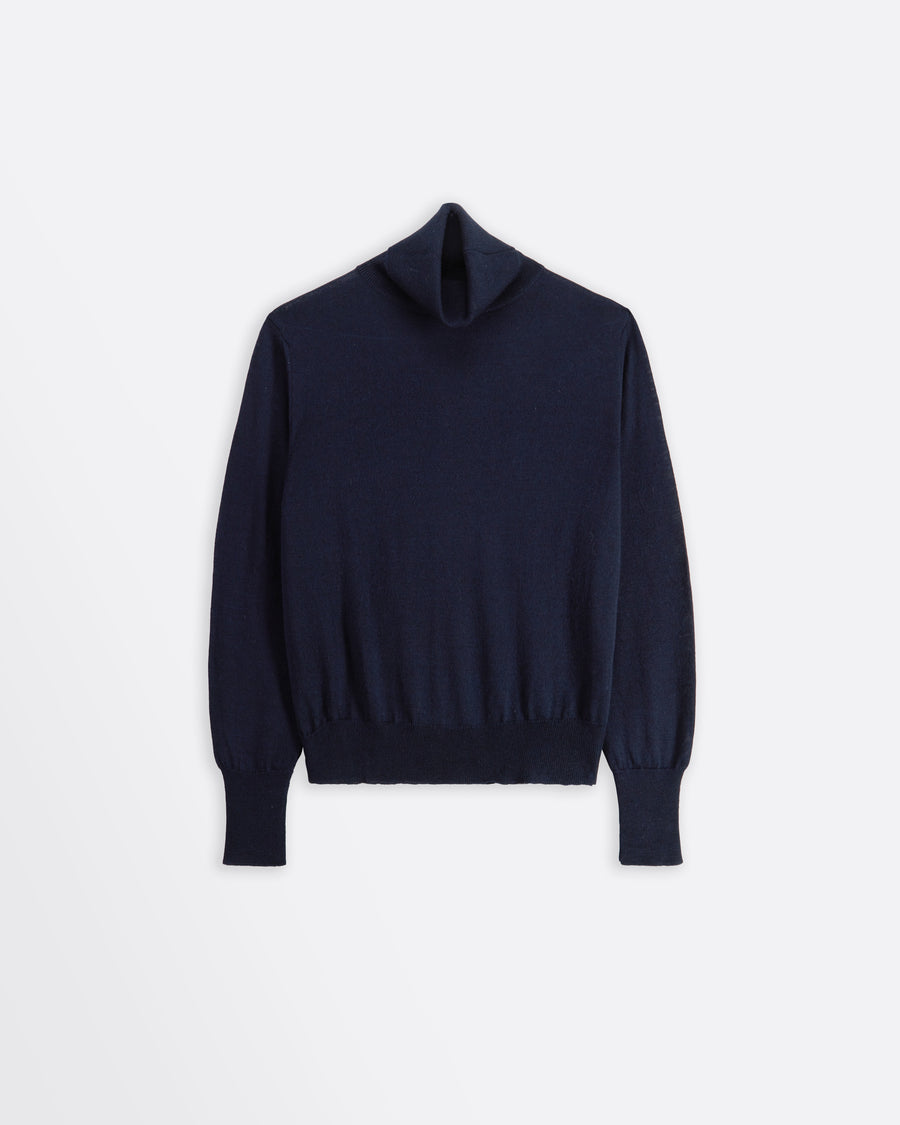 Scaglione TURTLENECK FINELUX SOLID NAVY Fino al 65% di sconto
