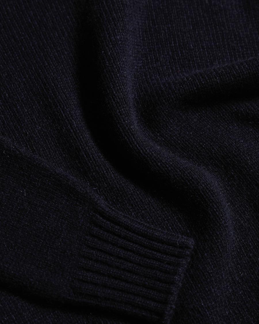 Scaglione ROUND NECK SOFT HYBRID CASHMERE NAVY Trasporto libero internazionale